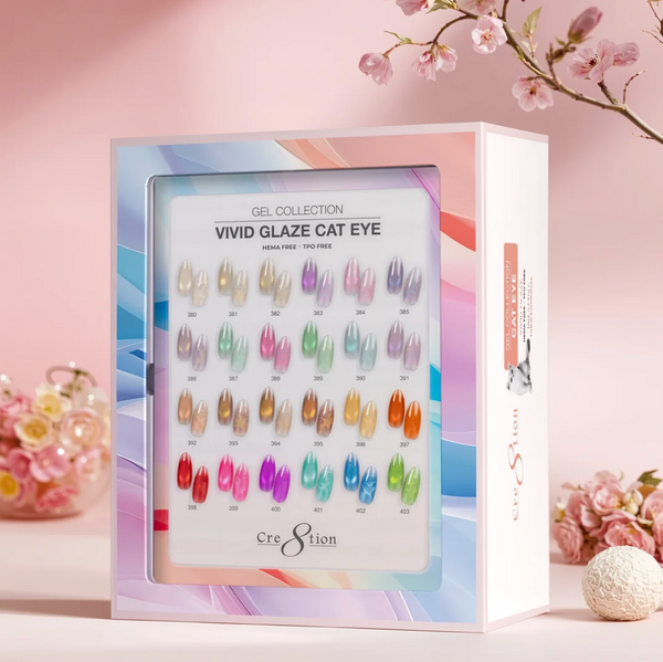 CRE8TION CAT EYE KIT - VIVID GLAZE COLLECTION - (24 COLORS) - HEMA & TPO FREE
