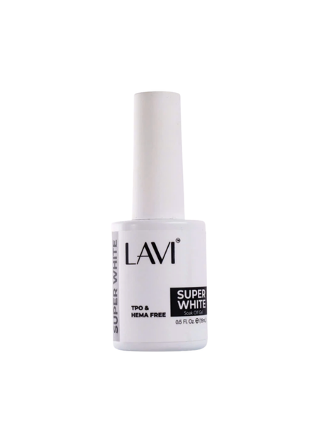 LAVI GEL - SUPER WHITE GEL - HEMA & TPO FREE .5 FL OZ