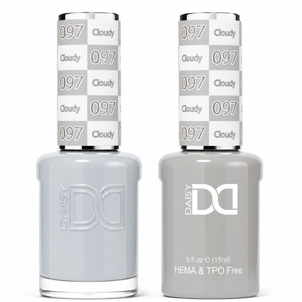 097 CLOUDY - DND HEMA FREE & TPO FREE - GEL & LACQUER DUO