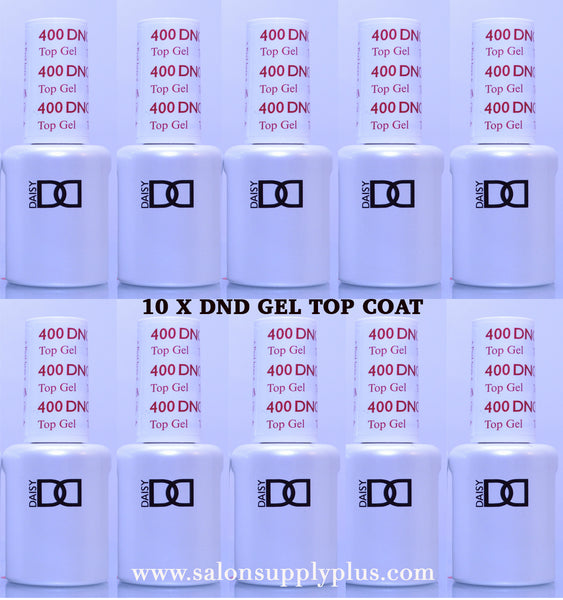 10 Pack DND Gel Top Coat #400 .5 fl oz - C1325