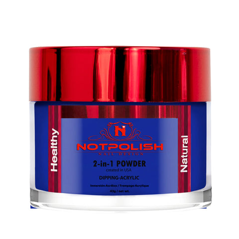 NOT POLISH DIP & ACRYLIC POWDER 2OZ - OG 122 Blue Ball POWDER