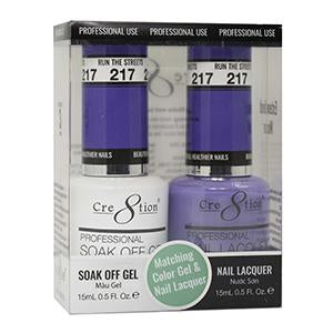 CRE8TION MATCHING COLOR GEL & NAIL LACQUER - 217 RUN THE STREETS