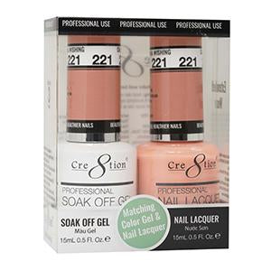 CRE8TION MATCHING COLOR GEL & NAIL LACQUER - 221 CALIFORNIA WISHING