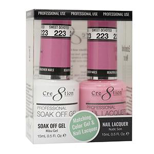 CRE8TION MATCHING COLOR GEL & NAIL LACQUER - 223 SWEET DEVOTED