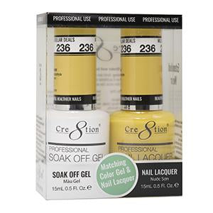 CRE8TION MATCHING COLOR GEL & NAIL LACQUER - 236 MISS SUNSHINE