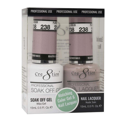 CRE8TION MATCHING COLOR GEL & NAIL LACQUER - 238 PLAYED LIKE A VIOLIN