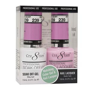 CRE8TION MATCHING COLOR GEL & NAIL LACQUER - 239 DAUGHTER’S LULLABY