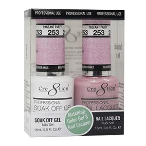 CRE8TION MATCHING COLOR GEL & NAIL LACQUER - 253 PAGEANT PARTY