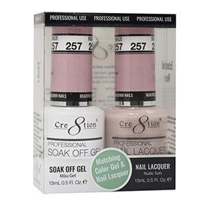 CRE8TION MATCHING COLOR GEL & NAIL LACQUER - 257 BUDAPEST BREEZE