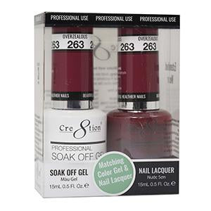 CRE8TION MATCHING COLOR GEL & NAIL LACQUER - 263 OVERZEALOUS