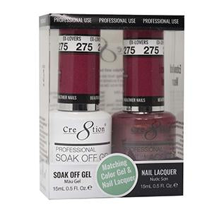 CRE8TION MATCHING COLOR GEL & NAIL LACQUER - 275 EX-LOVERS