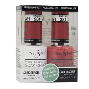 CRE8TION MATCHING COLOR GEL & NAIL LACQUER - 281 KINDLE ME