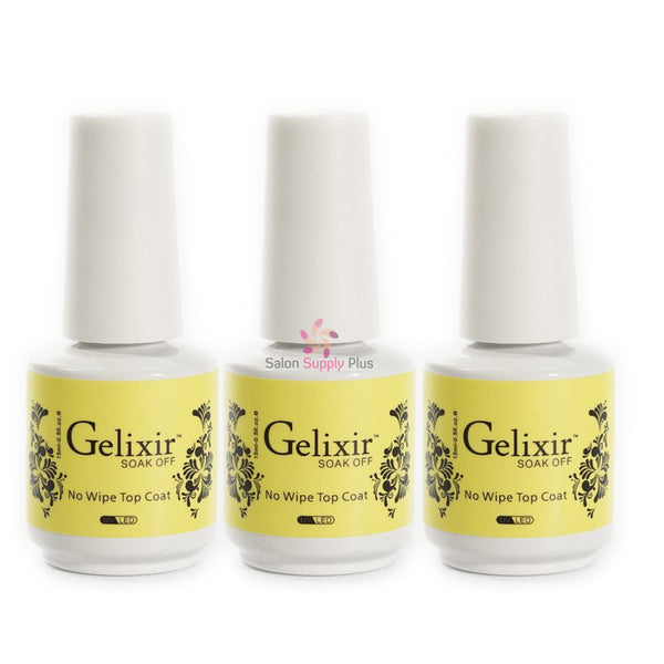 Gelixir - 3 Pack - No Wipe Gel Top Coat