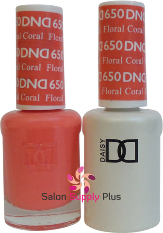 650- DND Duo Gel - Floral Coral
