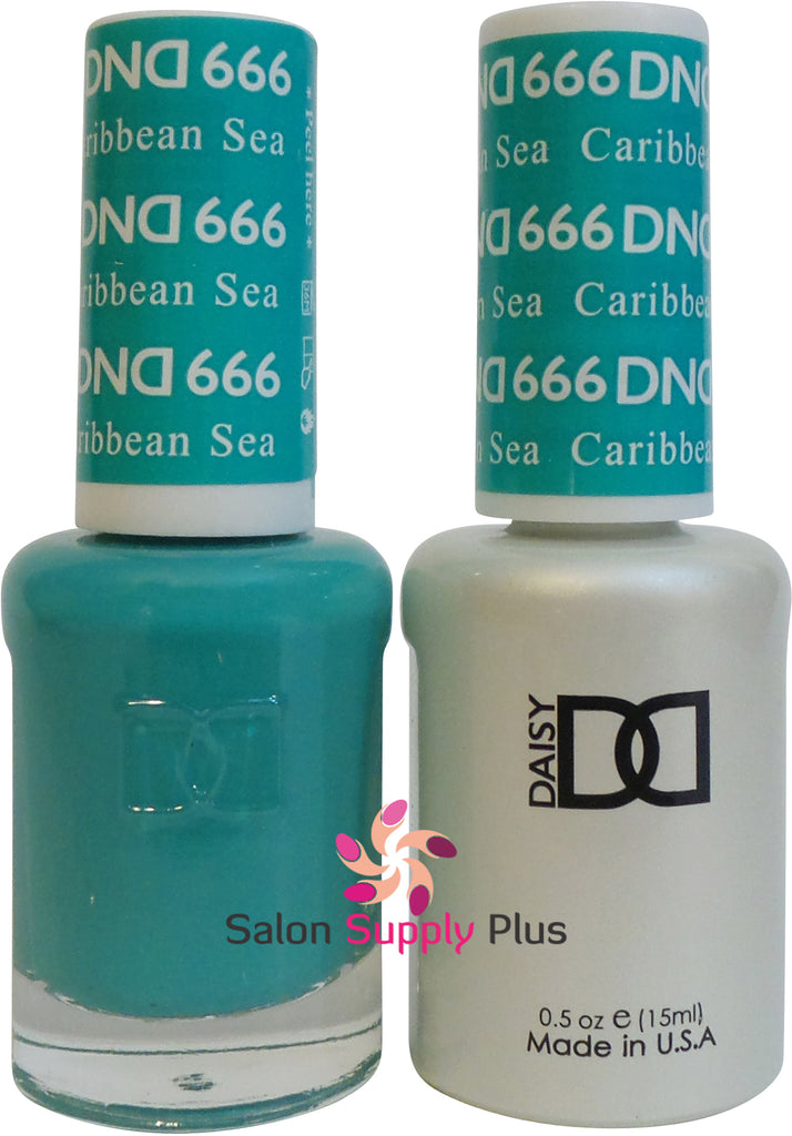 666 - DND Duo Gel - Caribbean Sea – SALONSUPPLYPLUS.COM