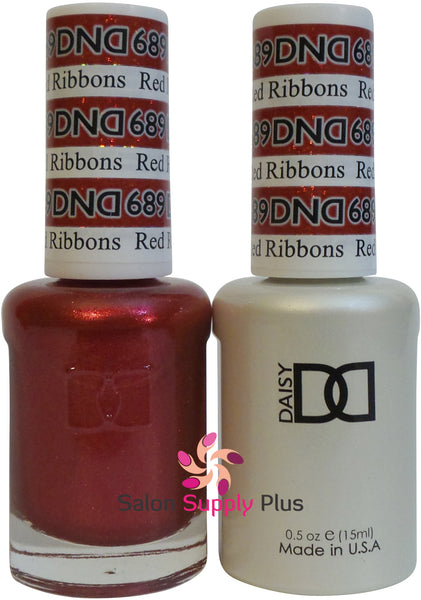 689 -  DND Duo Gel - Red Ribbons