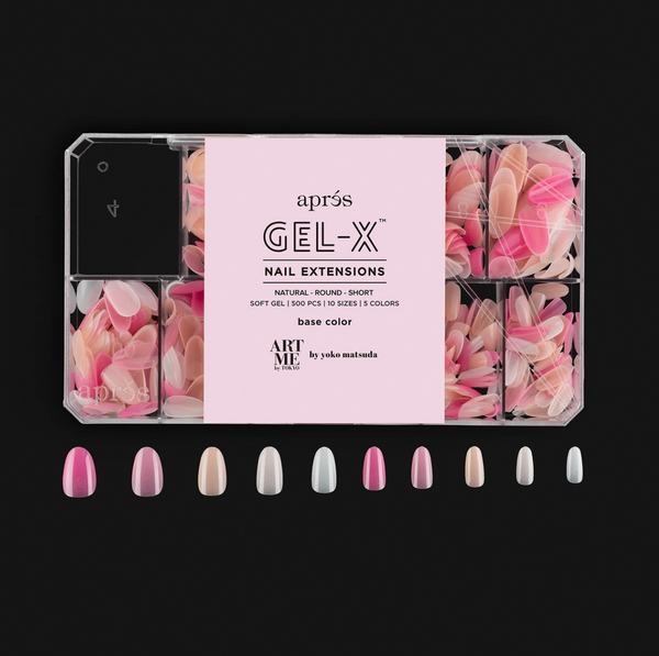 ArtMe x Aprés Gel-X Tips - Base Color - Natural Round Short
