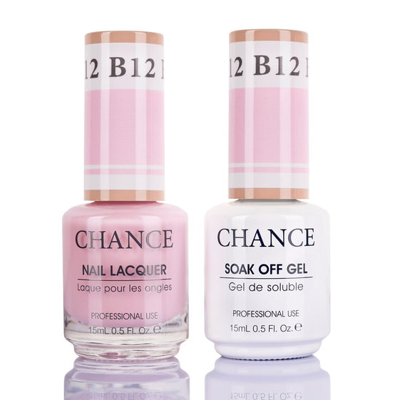 Chance by Cre8tion Gel & Nail Lacquer Duo 0.5oz B12 - Bare Collection