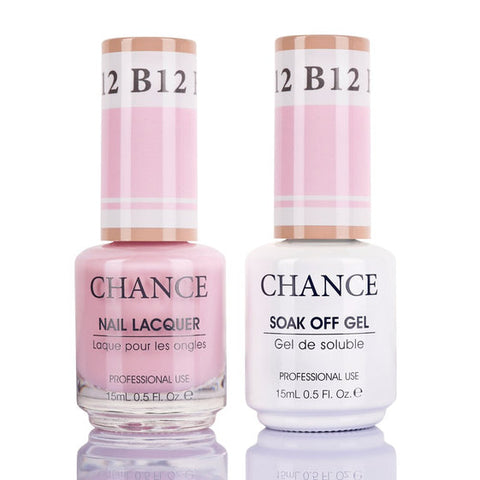Chance by Cre8tion Gel & Nail Lacquer Duo 0.5oz B12 - Bare Collection