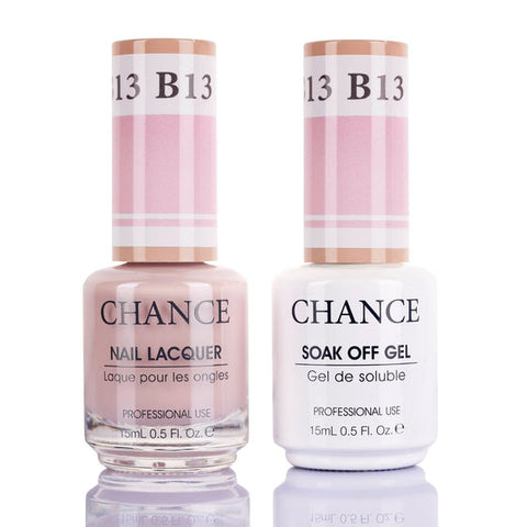 Chance by Cre8tion Gel & Nail Lacquer Duo 0.5oz B13 - Bare Collection