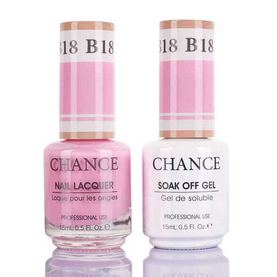 Chance by Cre8tion Gel & Nail Lacquer Duo 0.5oz B18 - Bare Collection