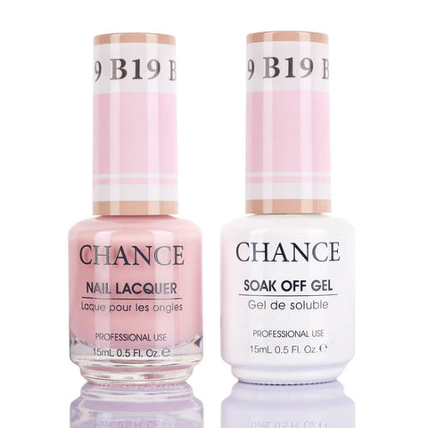 Chance by Cre8tion Gel & Nail Lacquer Duo 0.5oz B19 - Bare Collection