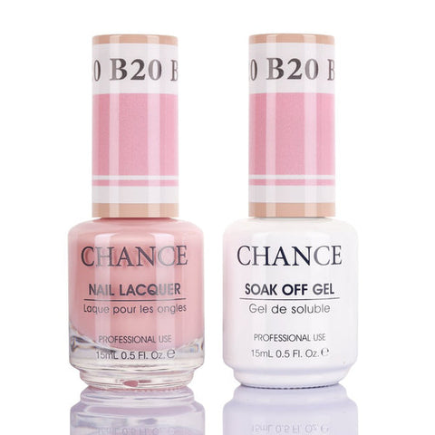 Chance by Cre8tion Gel & Nail Lacquer Duo 0.5oz B20 - Bare Collection