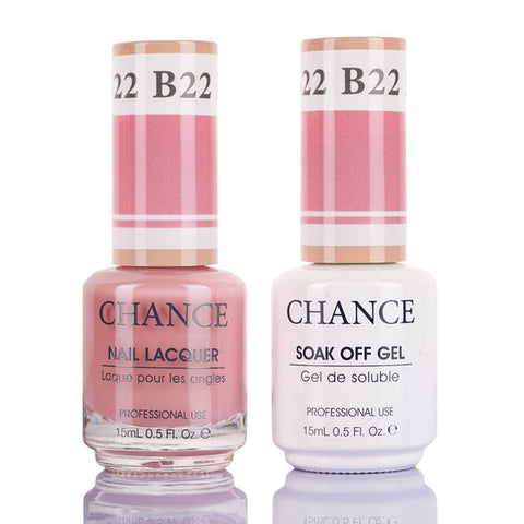 Chance by Cre8tion Gel & Nail Lacquer Duo 0.5oz B22 - Bare Collection