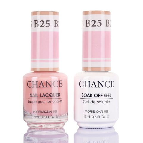 Chance by Cre8tion Gel & Nail Lacquer Duo 0.5oz B25 - Bare Collection