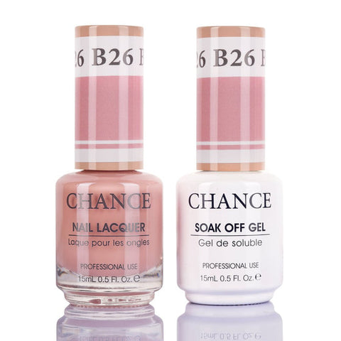 Chance by Cre8tion Gel & Nail Lacquer Duo 0.5oz B26 - Bare Collection