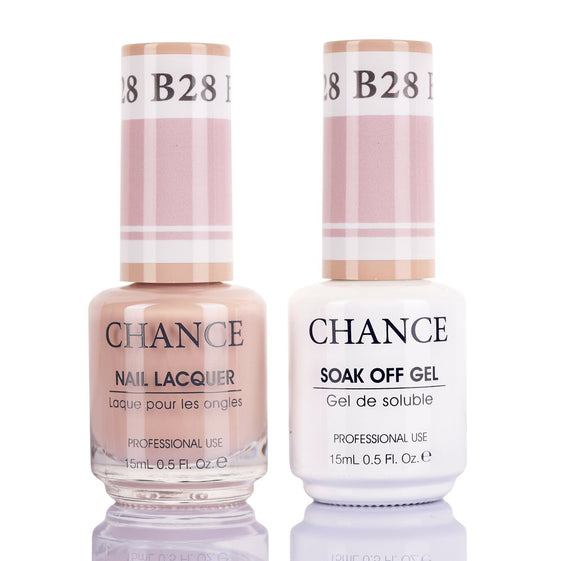 Chance by Cre8tion Gel & Nail Lacquer Duo 0.5oz B28 - Bare Collection