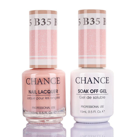 Chance by Cre8tion Gel & Nail Lacquer Duo 0.5oz B35 - Bare Collection
