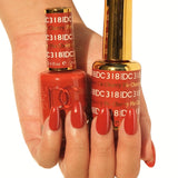 318 - DND DC DUO GEL - CHERRY PIE - FALL 2021 COLLECTION (GEL + LACQUER)