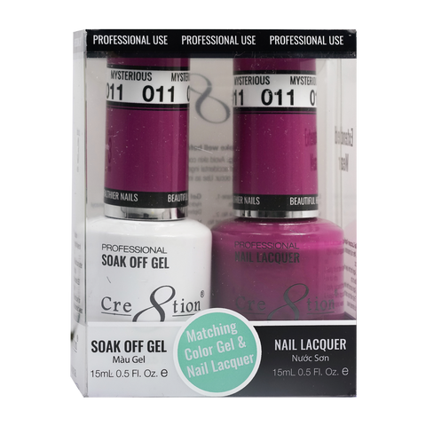 CRE8TION MATCHING COLOR GEL & NAIL LACQUER - 011 Mysterious