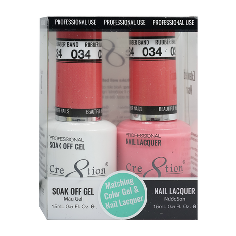 CRE8TION MATCHING COLOR GEL & NAIL LACQUER - 034 Sweet Marmalade