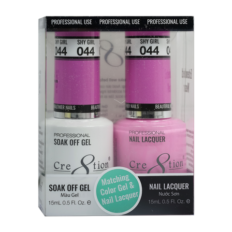 CRE8TION MATCHING COLOR GEL & NAIL LACQUER - 044 Shy Girl