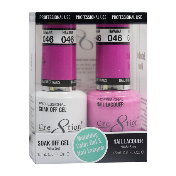 CRE8TION MATCHING COLOR GEL & NAIL LACQUER - 046 Dance Floor