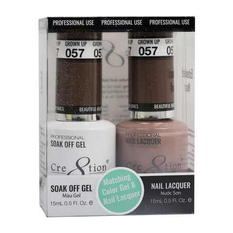 CRE8TION MATCHING COLOR GEL & NAIL LACQUER - 057 Rock Bottom