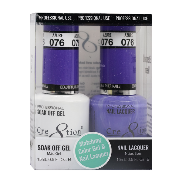 CRE8TION MATCHING COLOR GEL & NAIL LACQUER - 076 Tweet About it