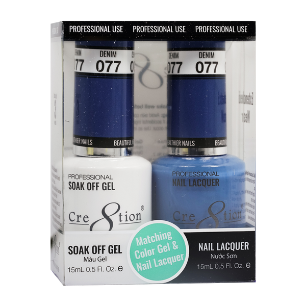 CRE8TION MATCHING COLOR GEL & NAIL LACQUER - 077 Shoot for the Moon