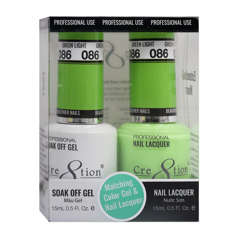 CRE8TION MATCHING COLOR GEL & NAIL LACQUER - 086 Four Clover