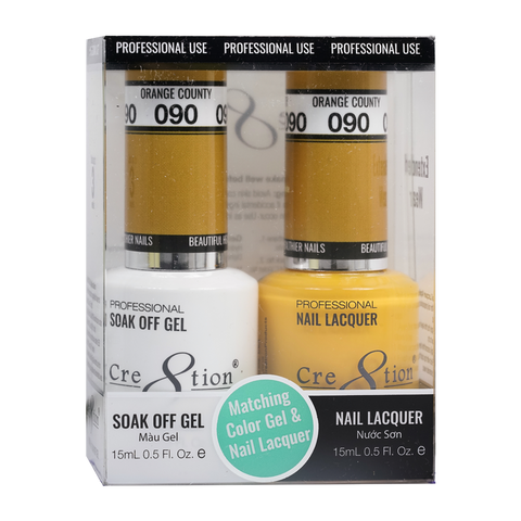 CRE8TION MATCHING COLOR GEL & NAIL LACQUER - 090 Fast Taxi