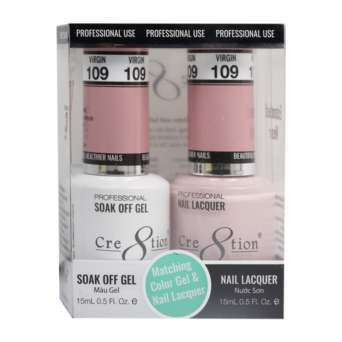 CRE8TION MATCHING COLOR GEL & NAIL LACQUER - 109 Delicate