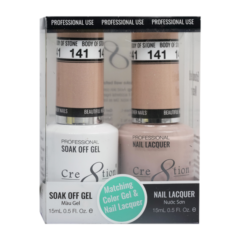 CRE8TION MATCHING COLOR GEL & NAIL LACQUER - 141 Laid Back Recliner