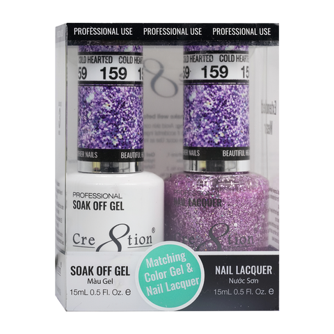 CRE8TION MATCHING COLOR GEL & NAIL LACQUER - 159 Cold Hearted