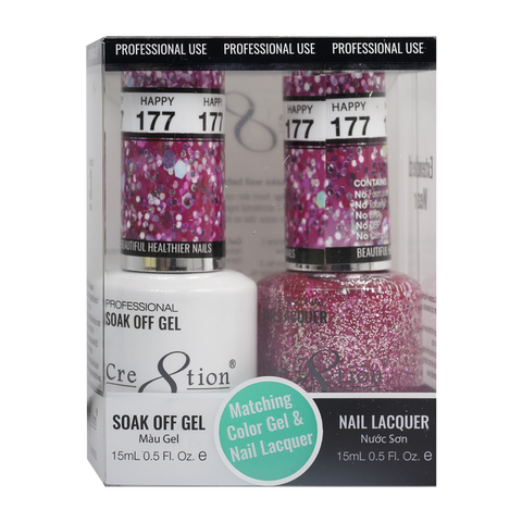 CRE8TION MATCHING COLOR GEL & NAIL LACQUER - 177 Night of Delight