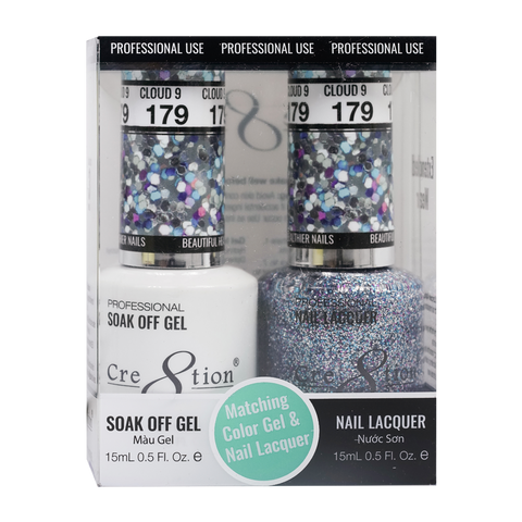 CRE8TION MATCHING COLOR GEL & NAIL LACQUER - 179 Cloud 9
