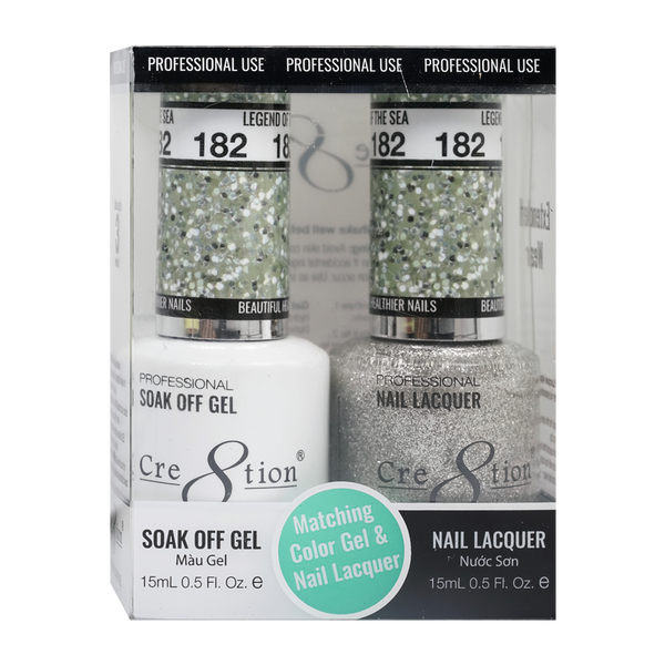 CRE8TION MATCHING COLOR GEL & NAIL LACQUER - 182 Legend Of The Sea