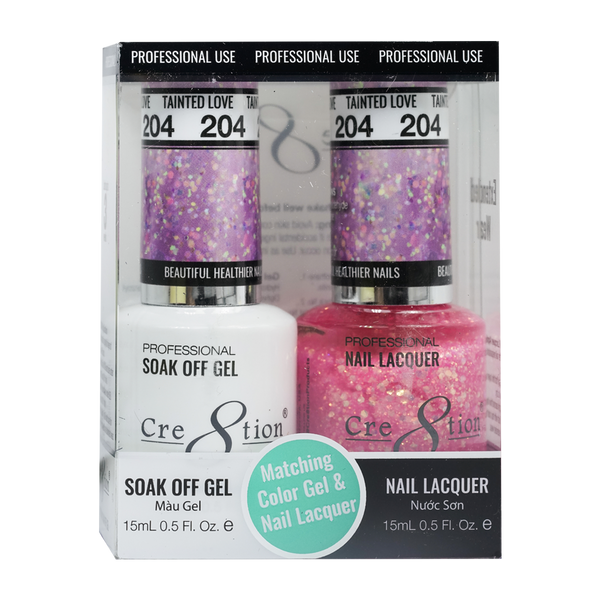 CRE8TION MATCHING COLOR GEL & NAIL LACQUER - 204 Tainted Love