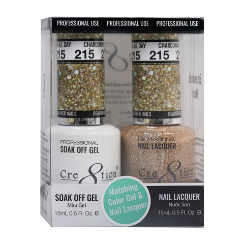 CRE8TION MATCHING COLOR GEL & NAIL LACQUER - 215 Chardonnay All Day